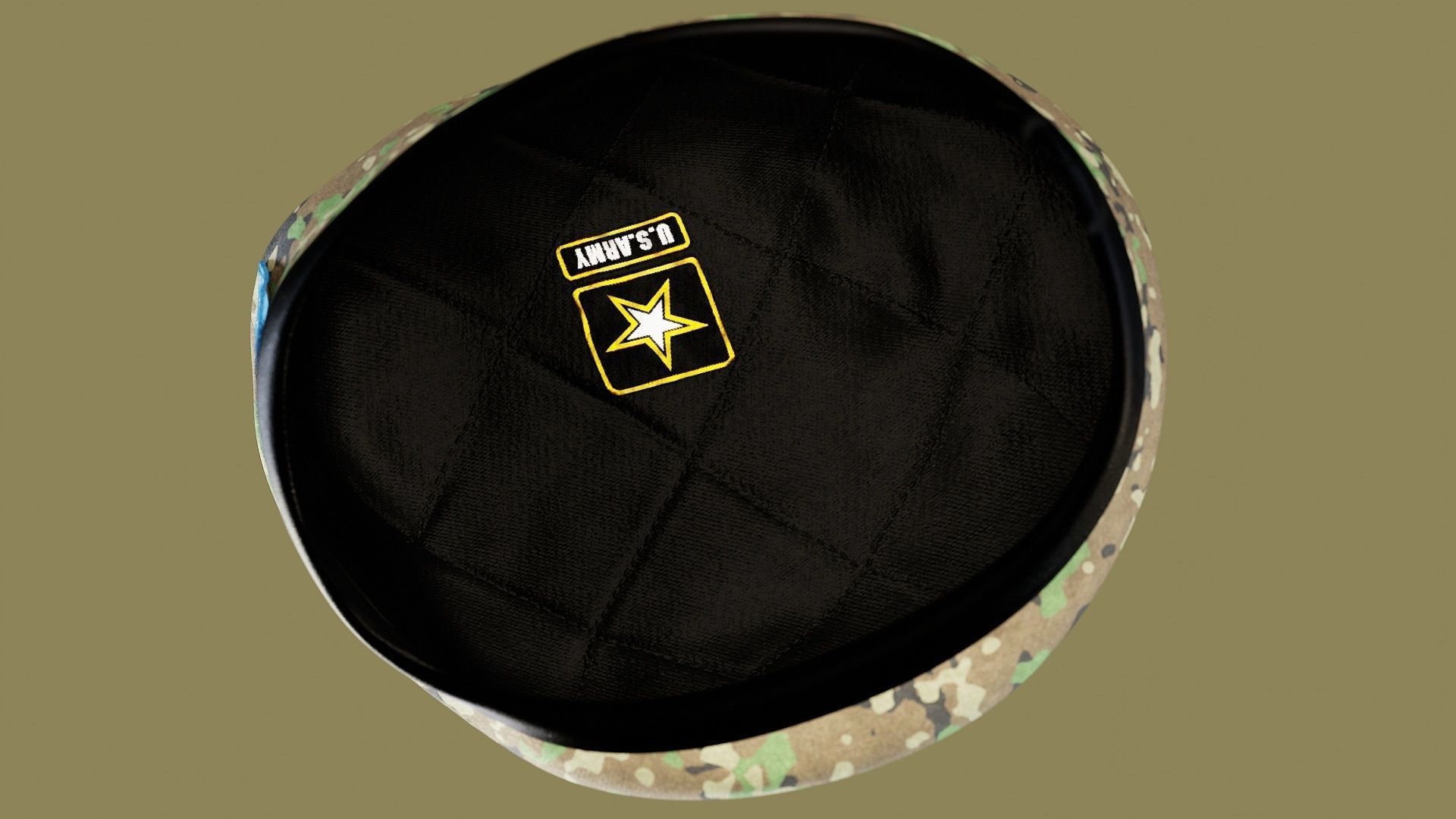 Male Hand And Beret Collection Low-poly 3D model_30