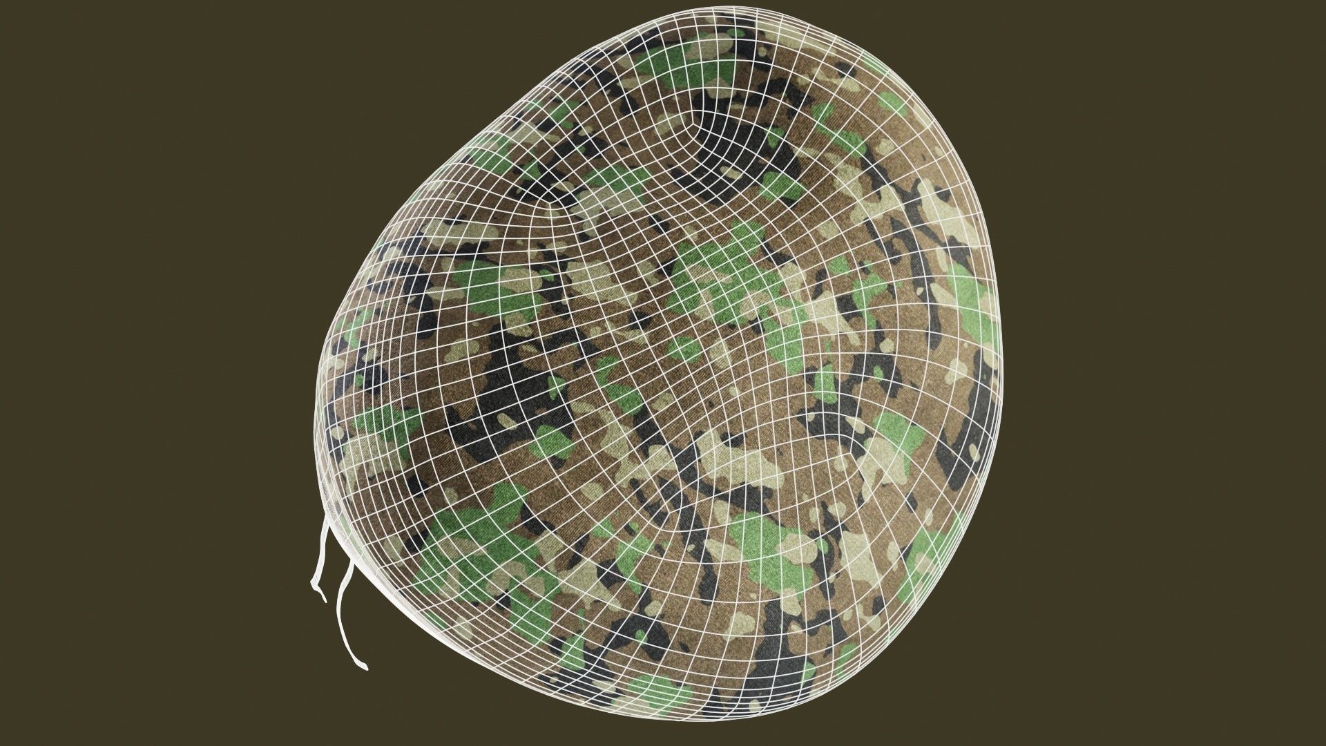 Male Hand And Beret Collection Low-poly 3D model_45