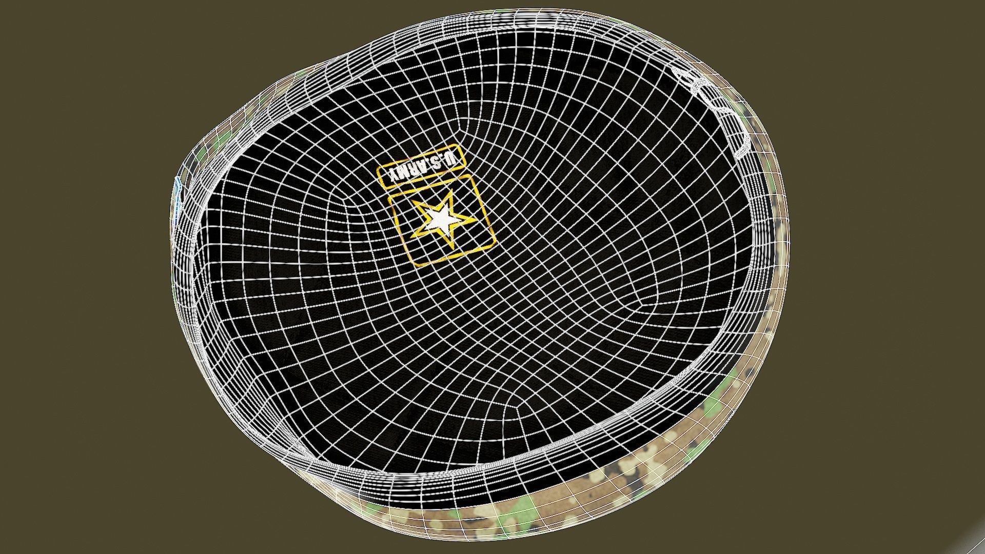 Male Hand And Beret Collection Low-poly 3D model_39