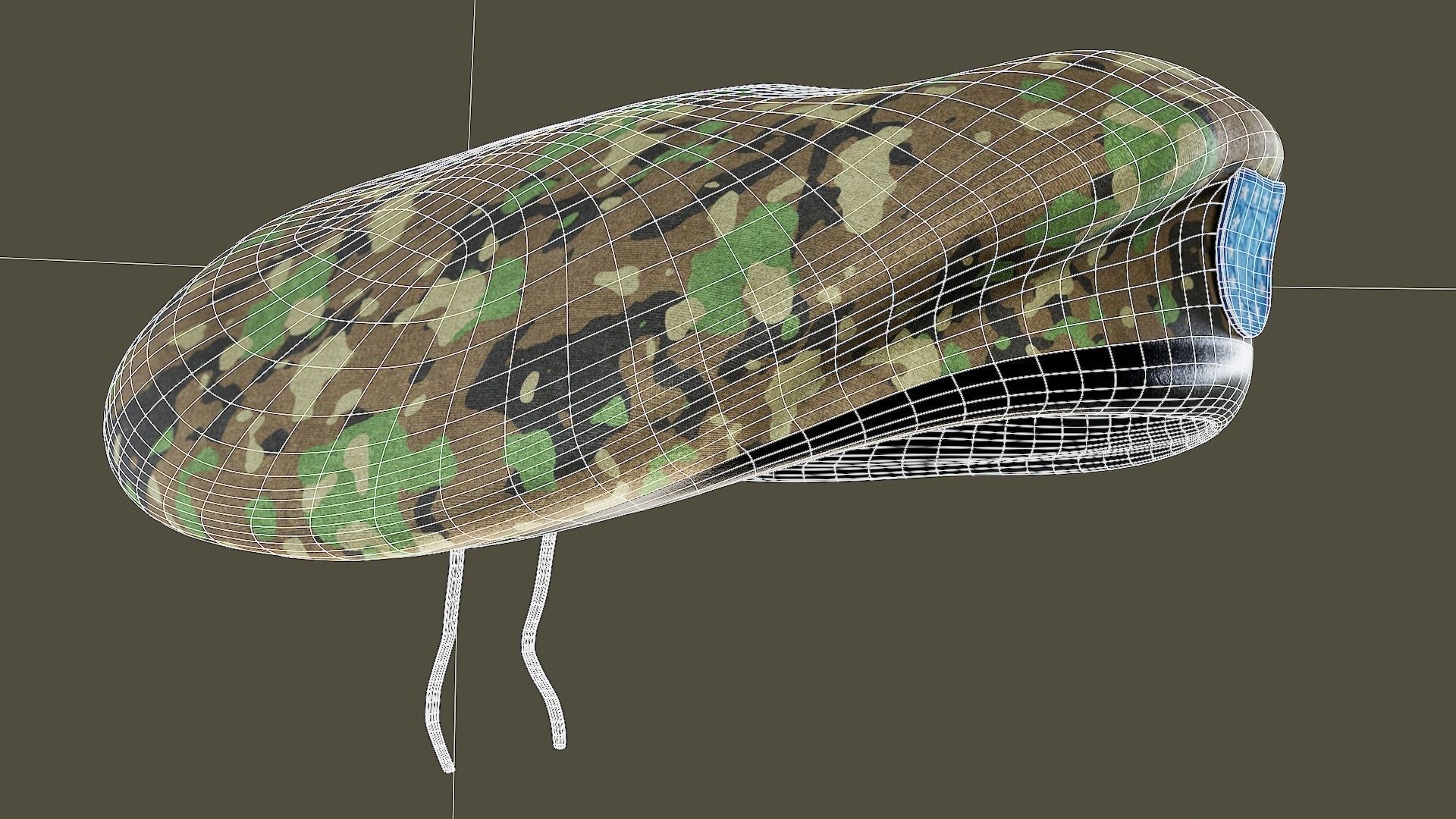 Male Hand And Beret Collection Low-poly 3D model_42