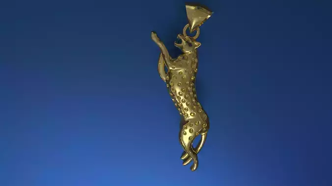 leopard animal pendant charm