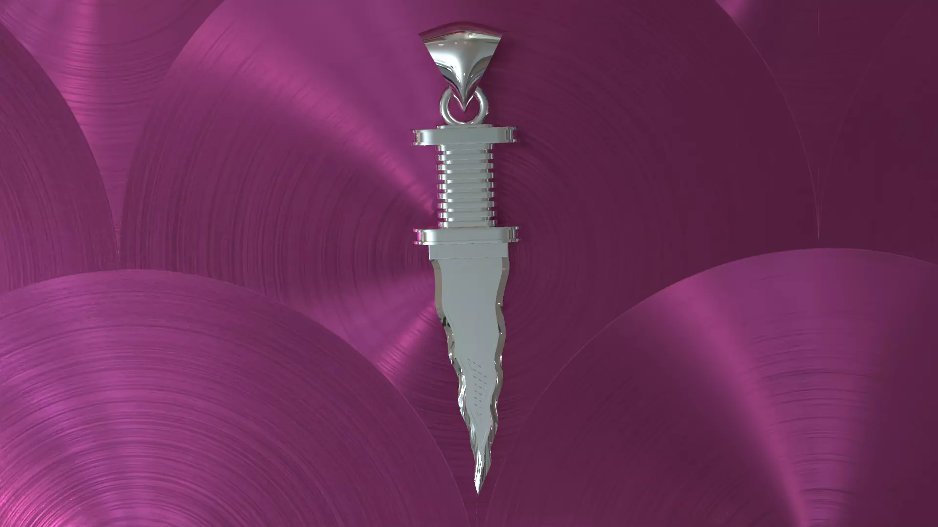 sword knife pendant charm 3D print model_0