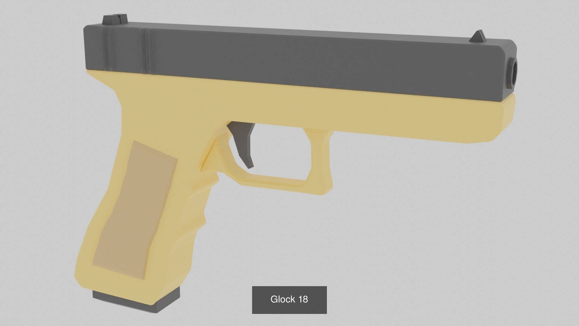 LowPoly Guns Pack 3D Model Collection_7