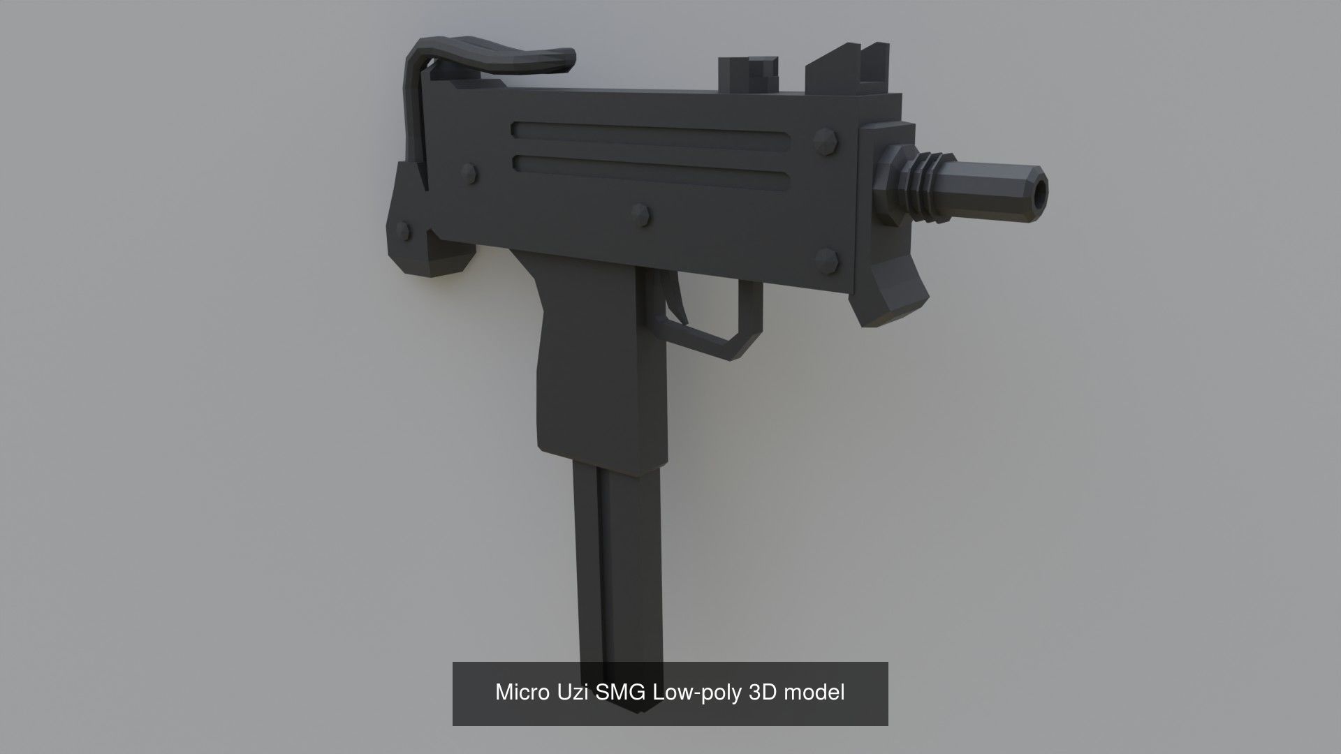 LowPoly Guns Pack 3D Model Collection_4
