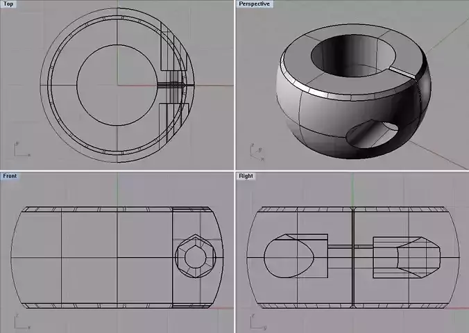 Bumper stop yoke for tube or rod