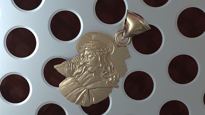 Christ Jesus Christian Messiah pendant 3D print model