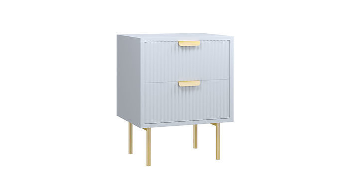 Ridged Nightstand 3D model