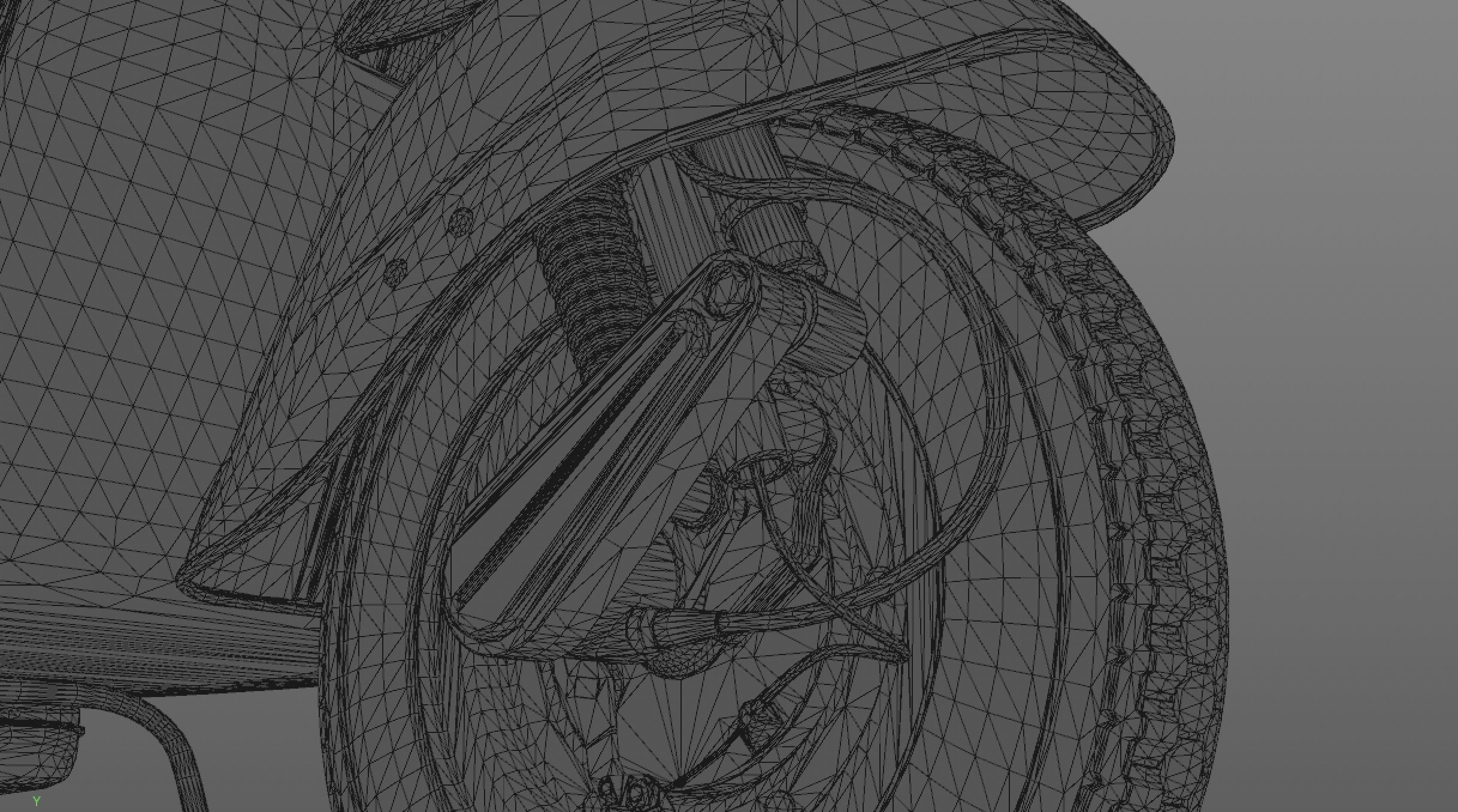 Classic Vespa Highpoly 3D model_11