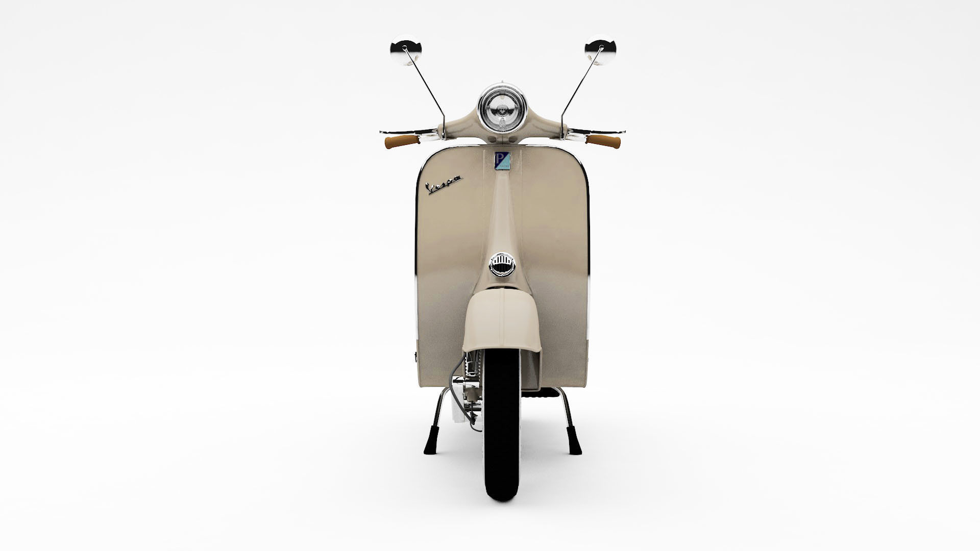 Classic Vespa Highpoly 3D model_1