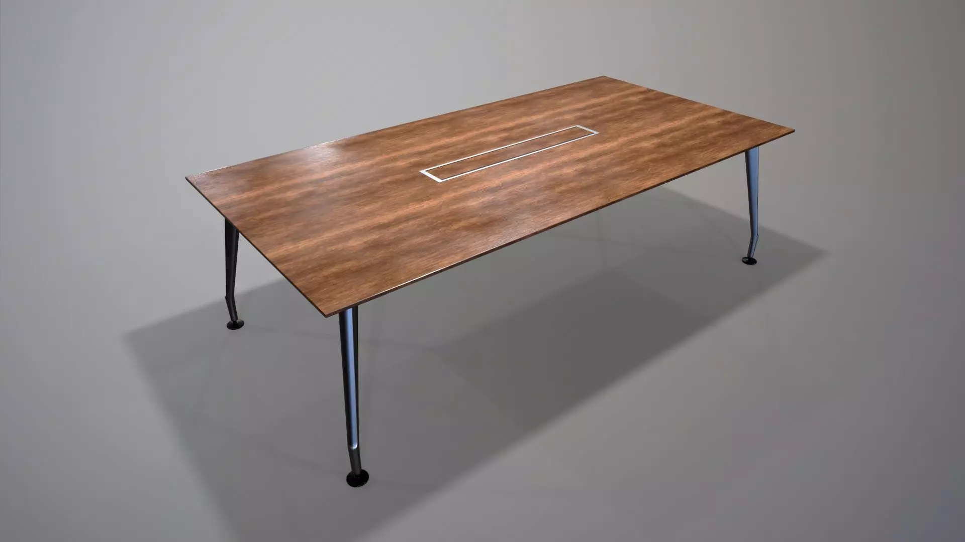 Conference Table PBR Low-poly 3D model_0