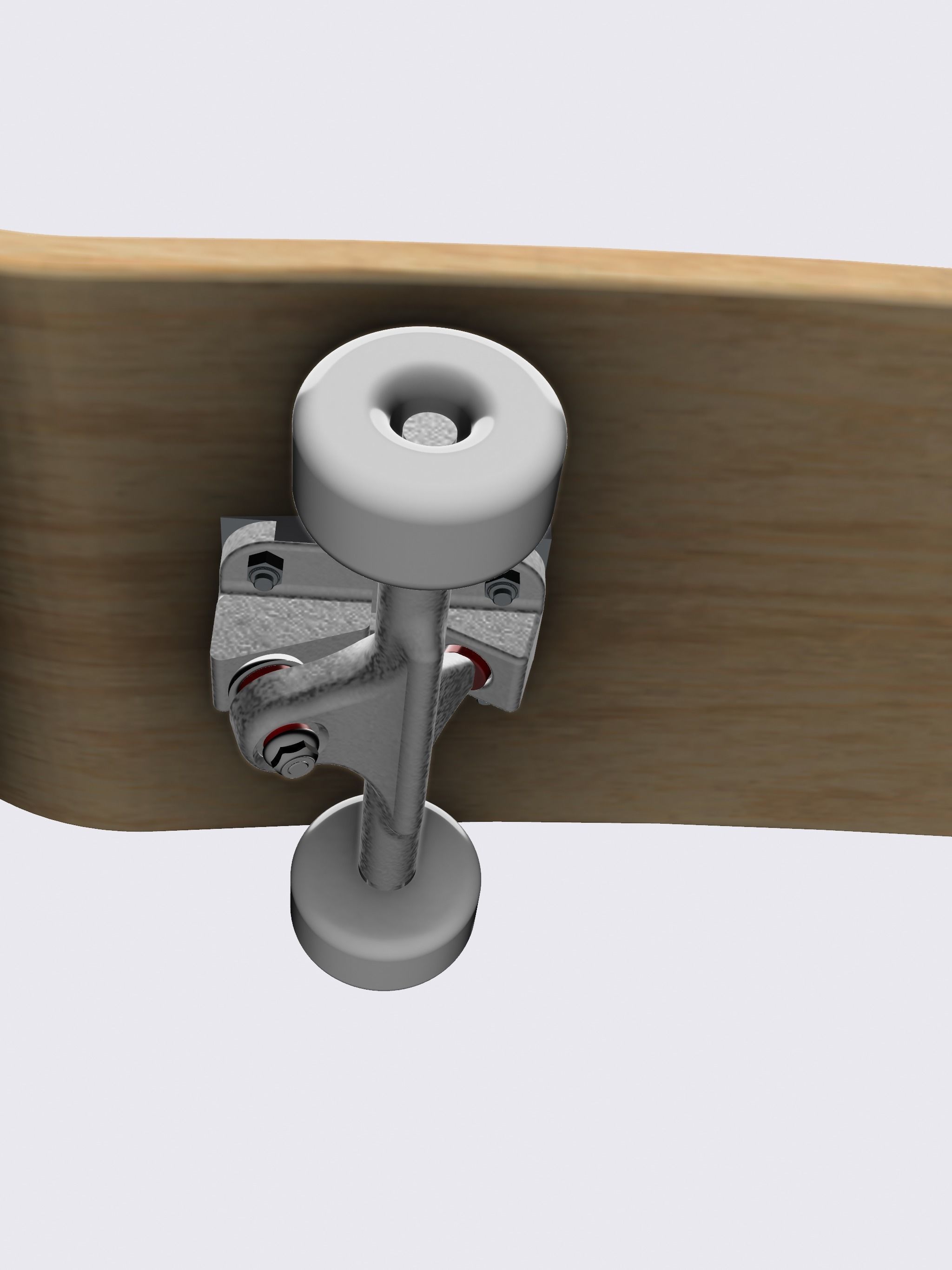 Miniature Skateboard detailed multi piece 3D print model_9