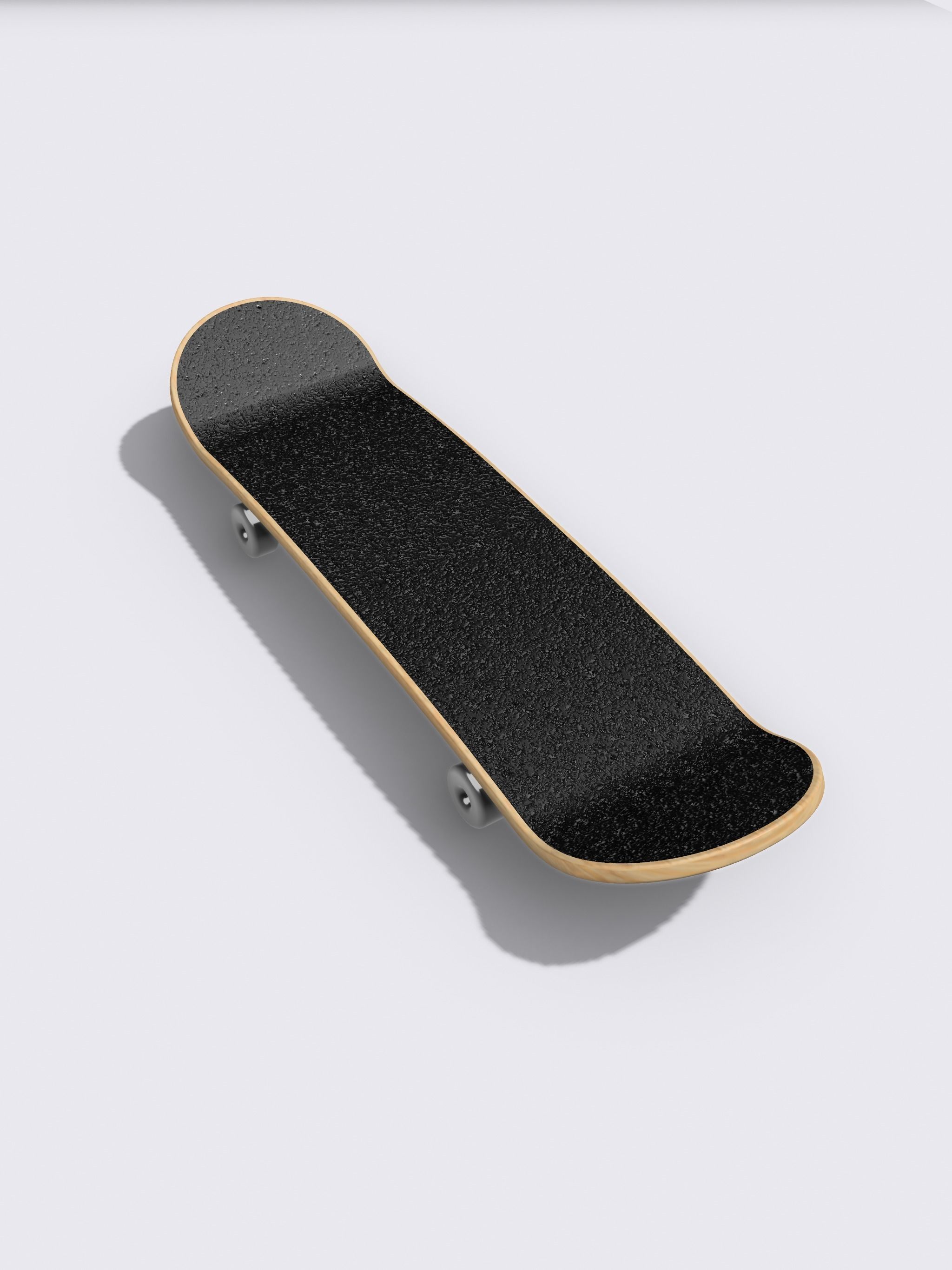 Miniature Skateboard detailed multi piece 3D print model_11