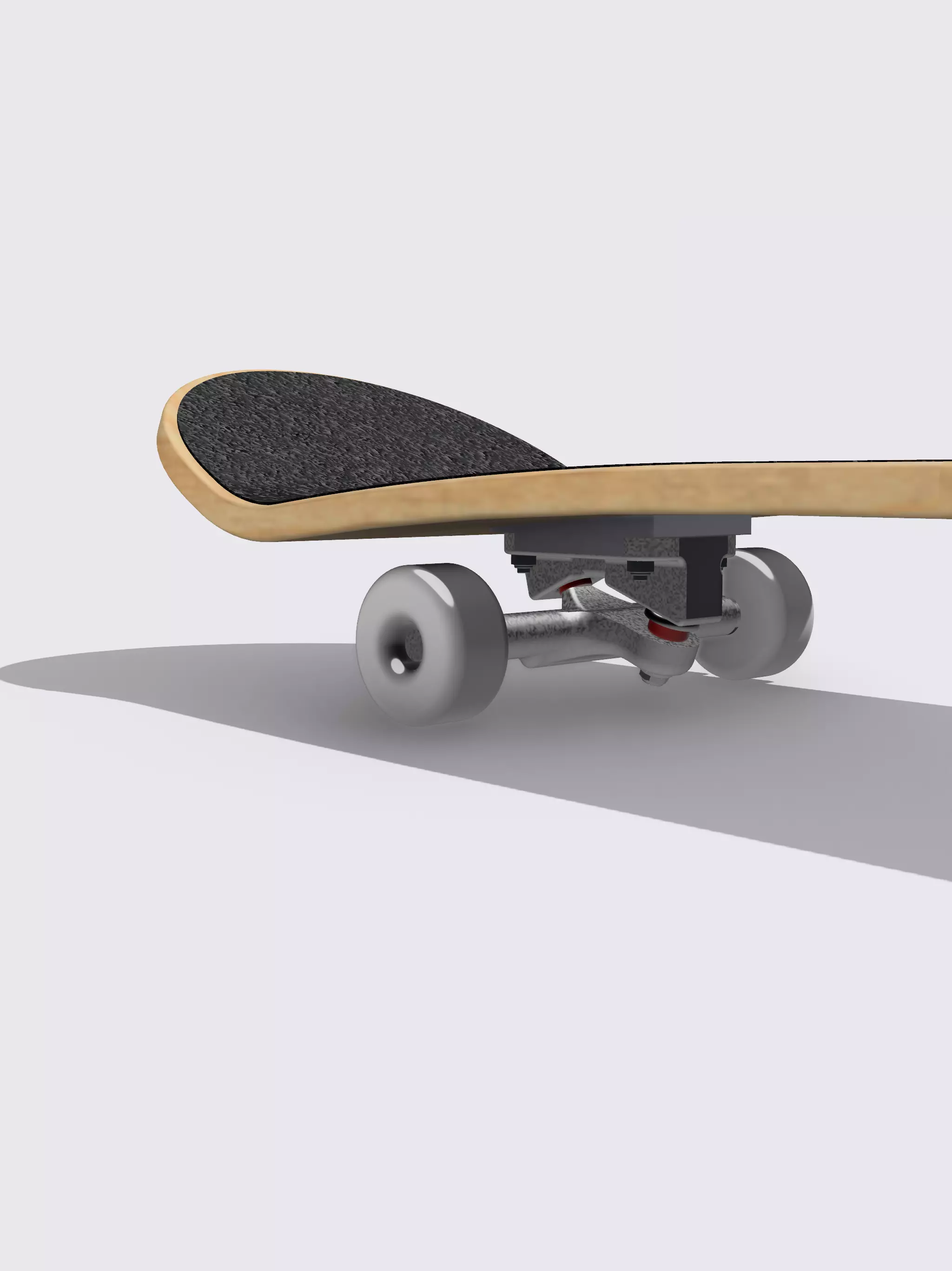 Miniature Skateboard detailed multi piece 3D print model_0