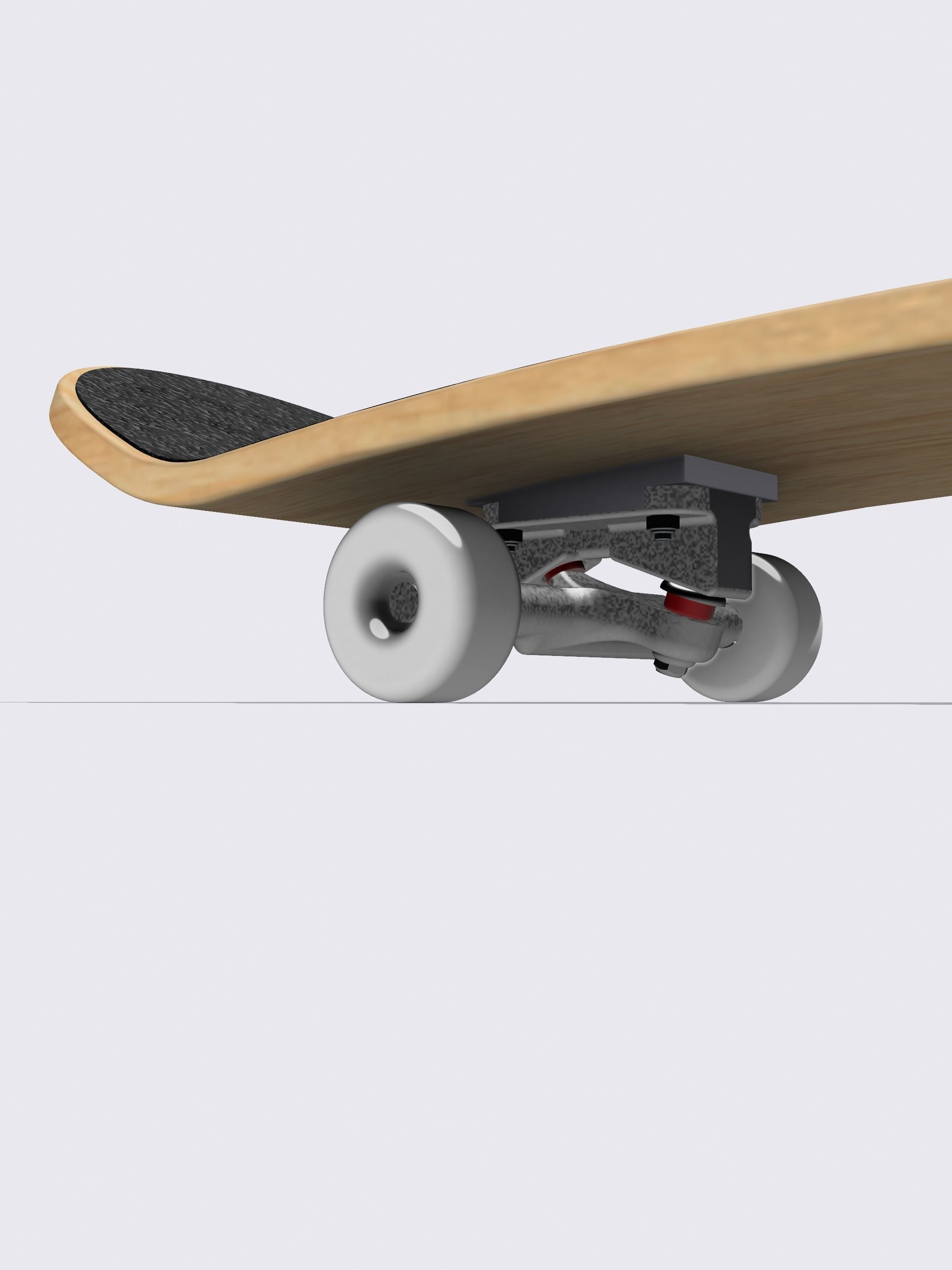 Miniature Skateboard detailed multi piece 3D print model_13