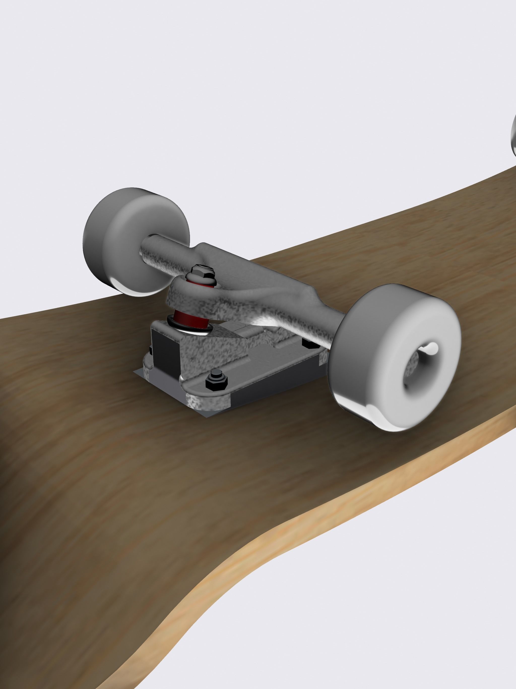 Miniature Skateboard detailed multi piece 3D print model_5