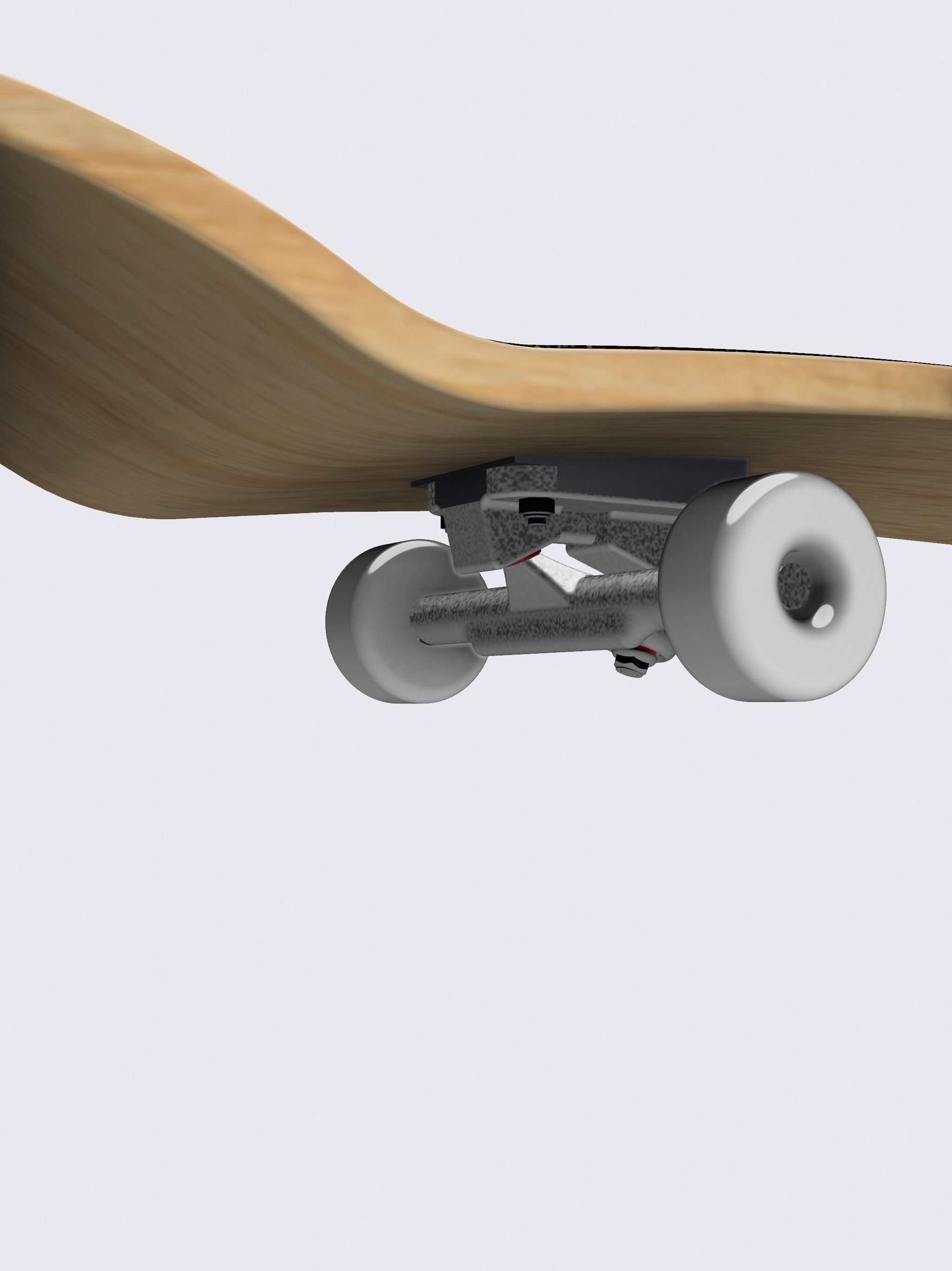 Miniature Skateboard detailed multi piece 3D print model_14