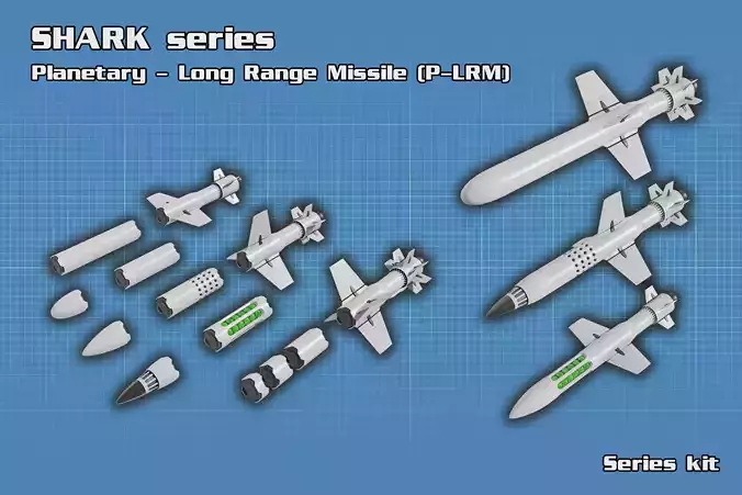 Sci Fi Missile Shark series Kit