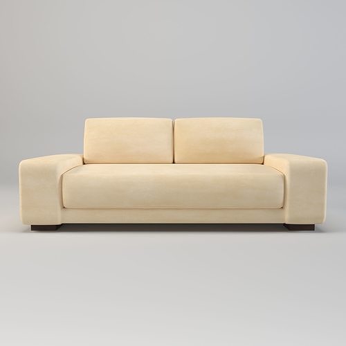 sectional sofa - modern sofa - living room furniture Low-poly 3D model 3