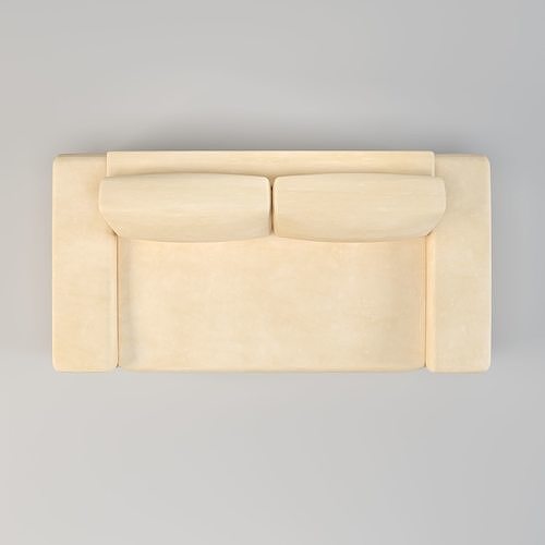 sectional sofa - modern sofa - living room furniture Low-poly 3D model 5