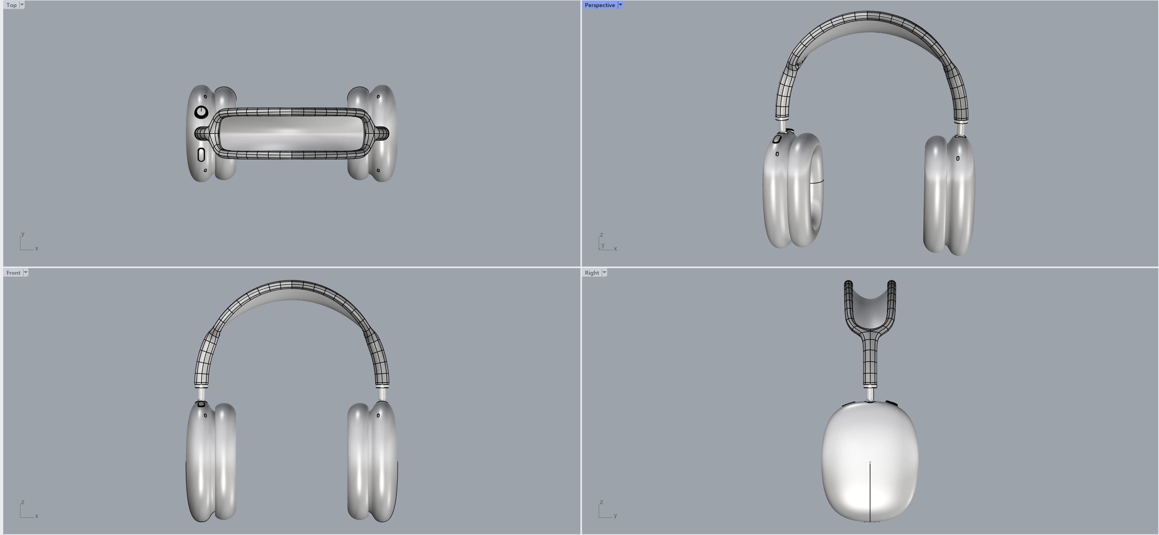 Apple airpods MAX 3D model_6