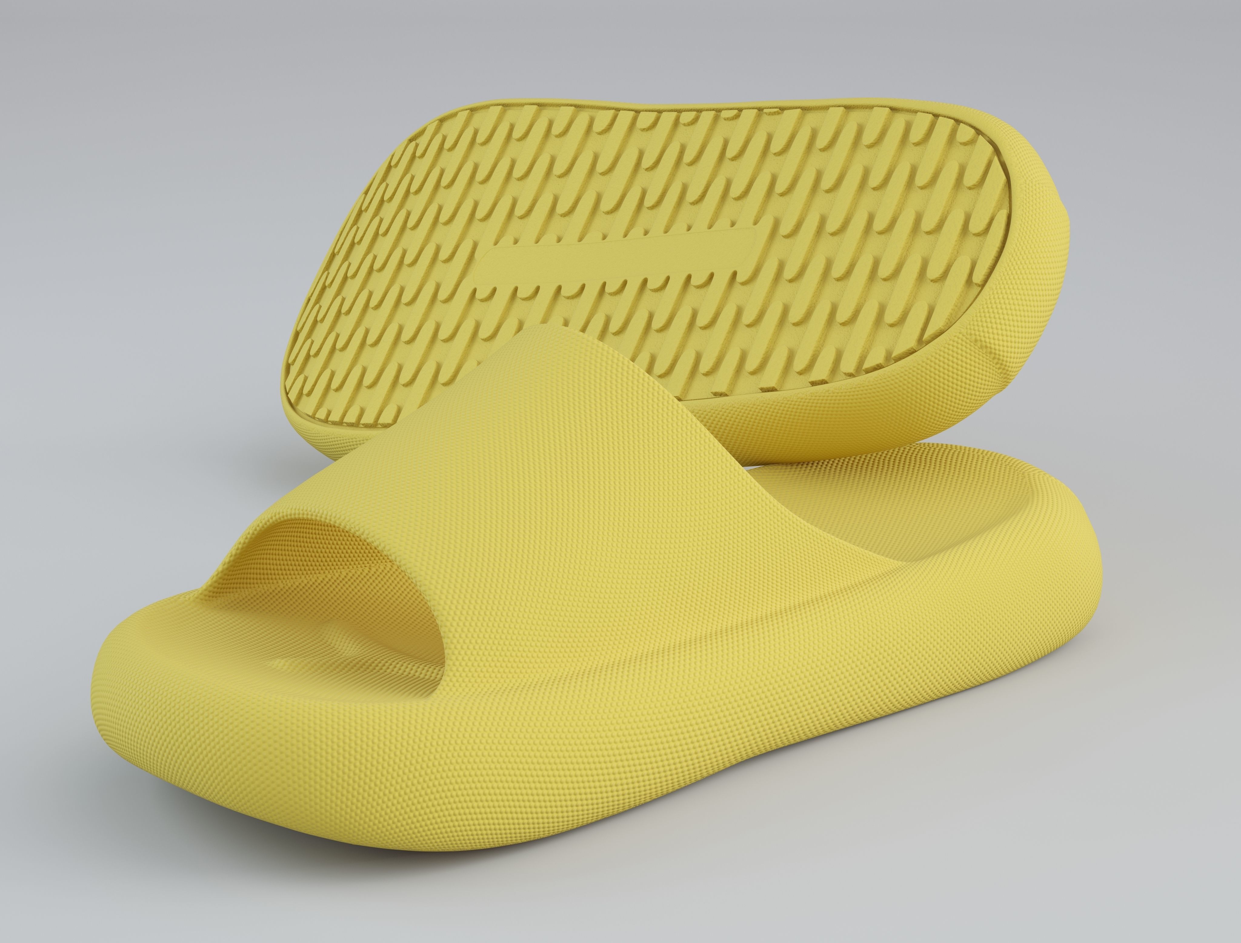 Slippers Pillow Slide  Low-poly 3D model_26