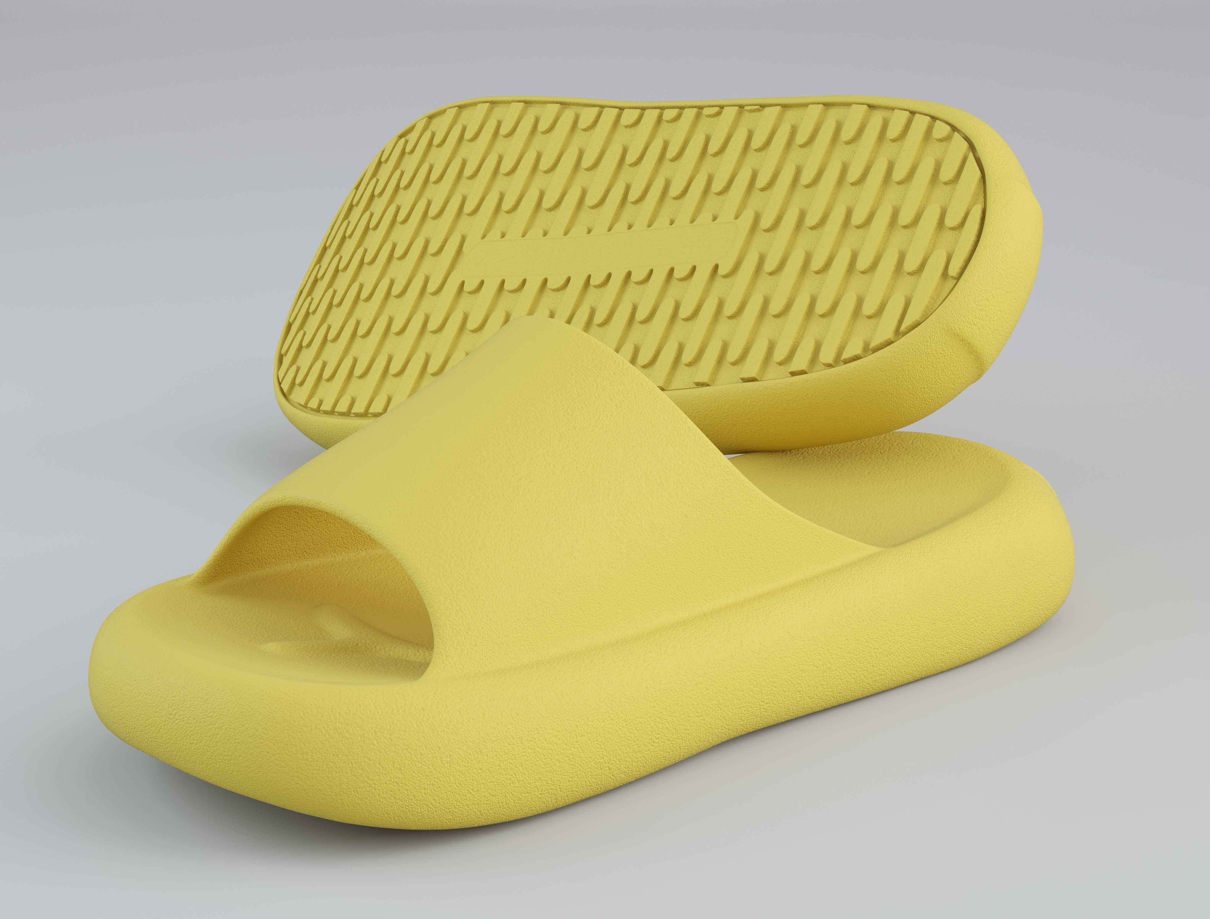 Slippers Pillow Slide  Low-poly 3D model_28