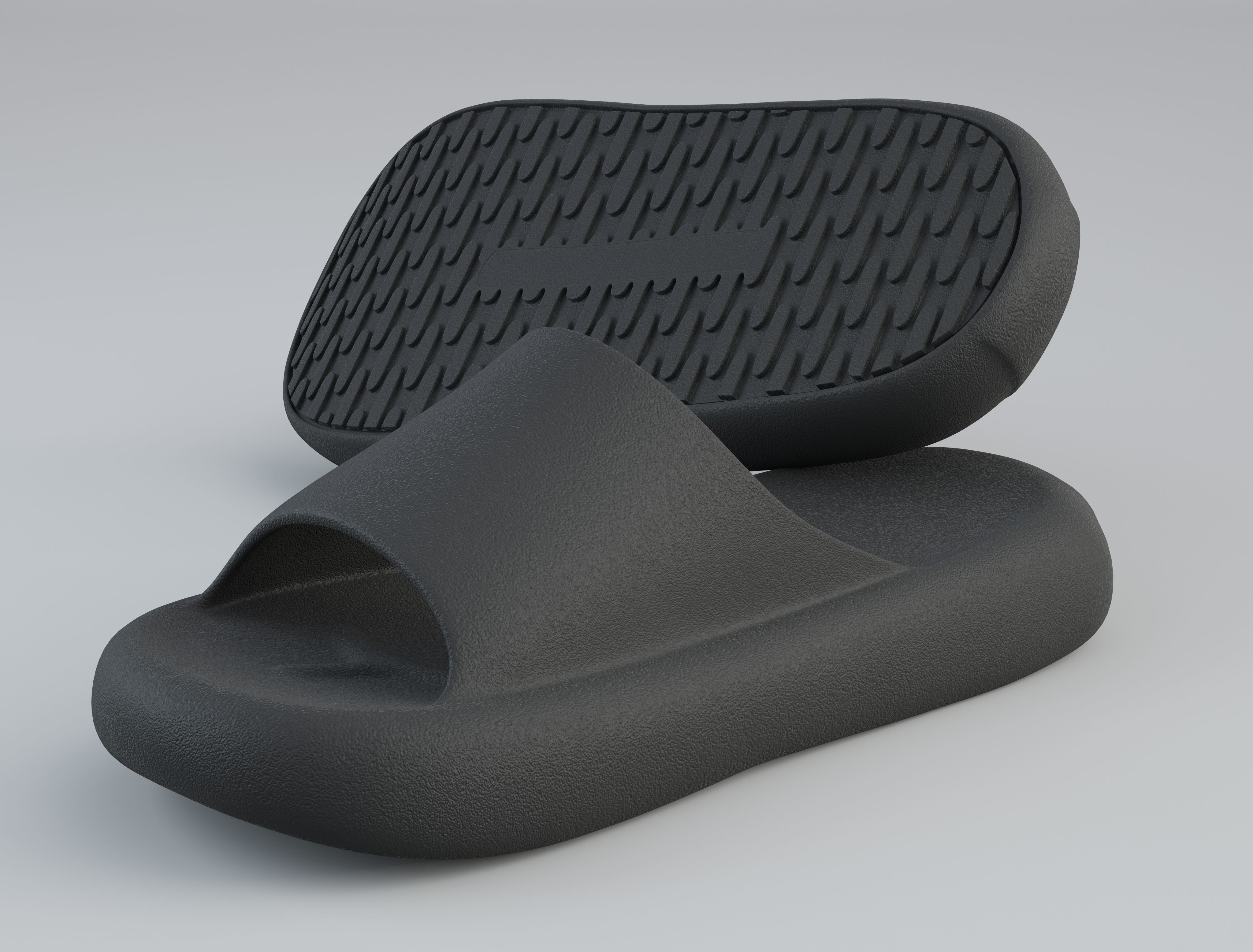 Slippers Pillow Slide  Low-poly 3D model_16
