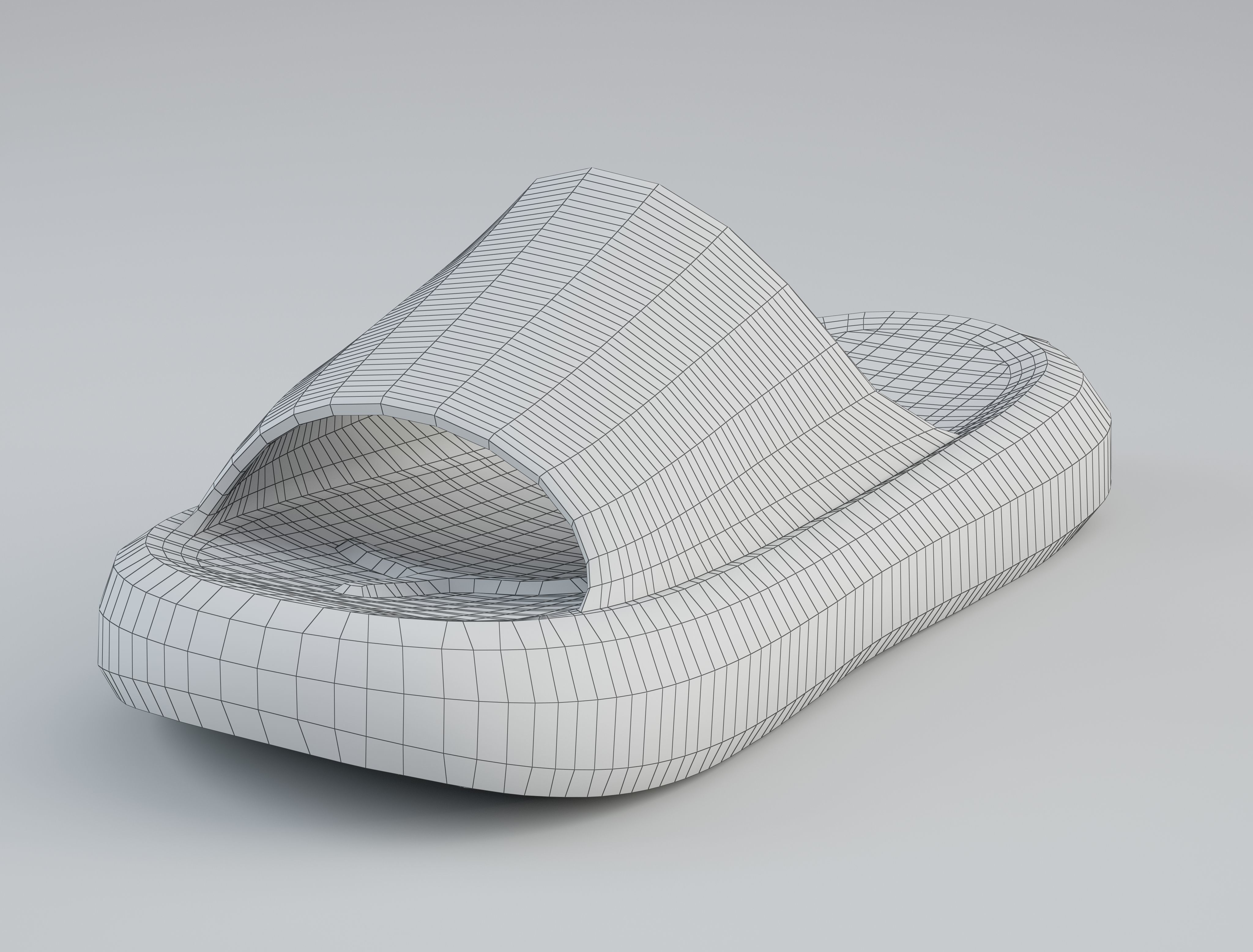 Slippers Pillow Slide  Low-poly 3D model_11