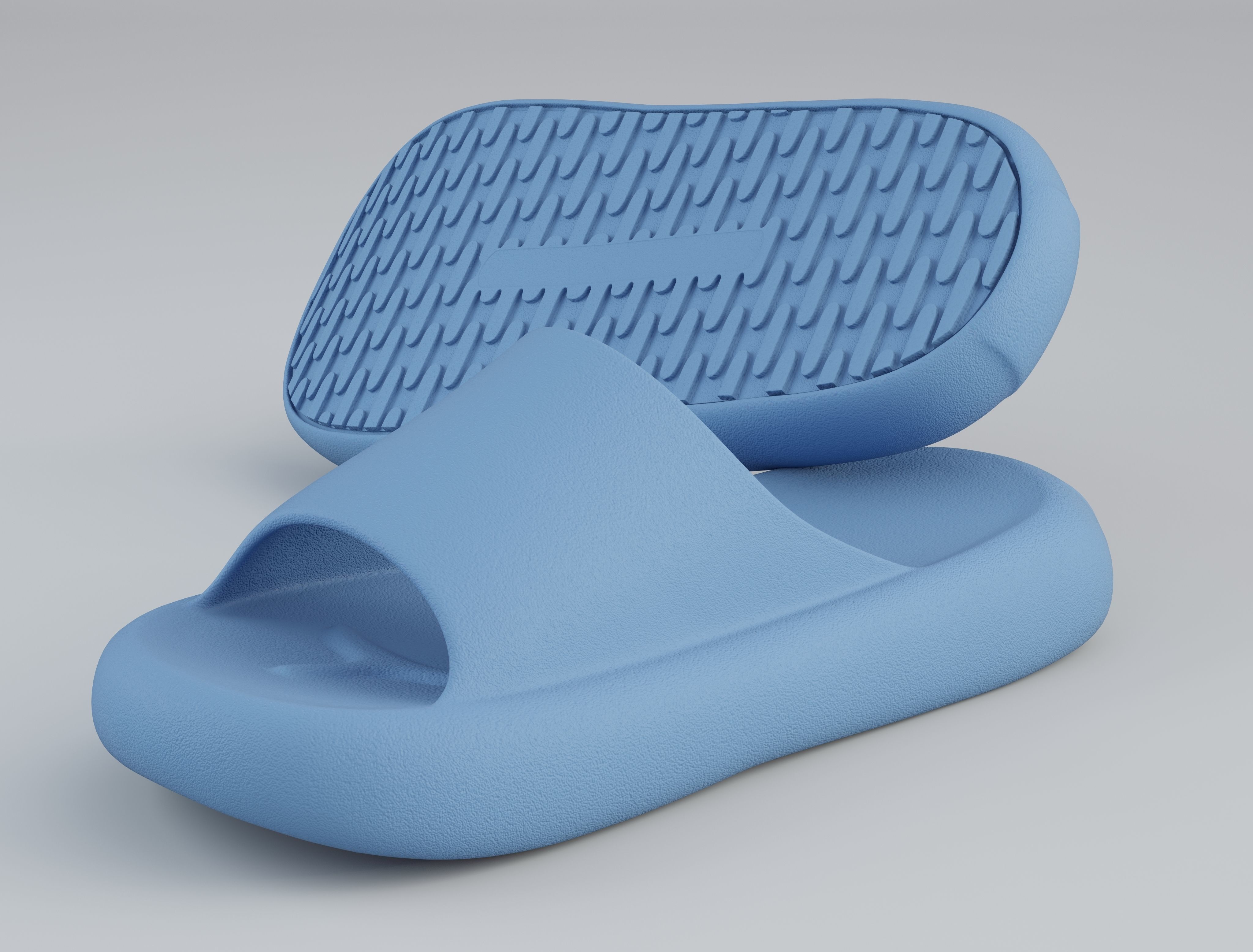 Slippers Pillow Slide  Low-poly 3D model_19