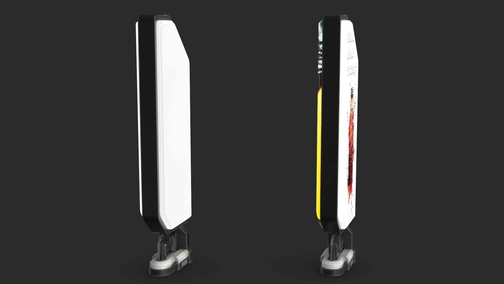 Sci-fi Billboard Sign set of 3 3D Model Collection_22