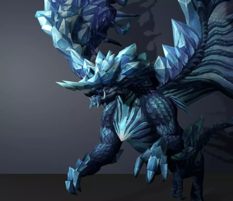 crystal dragon 3D model_0