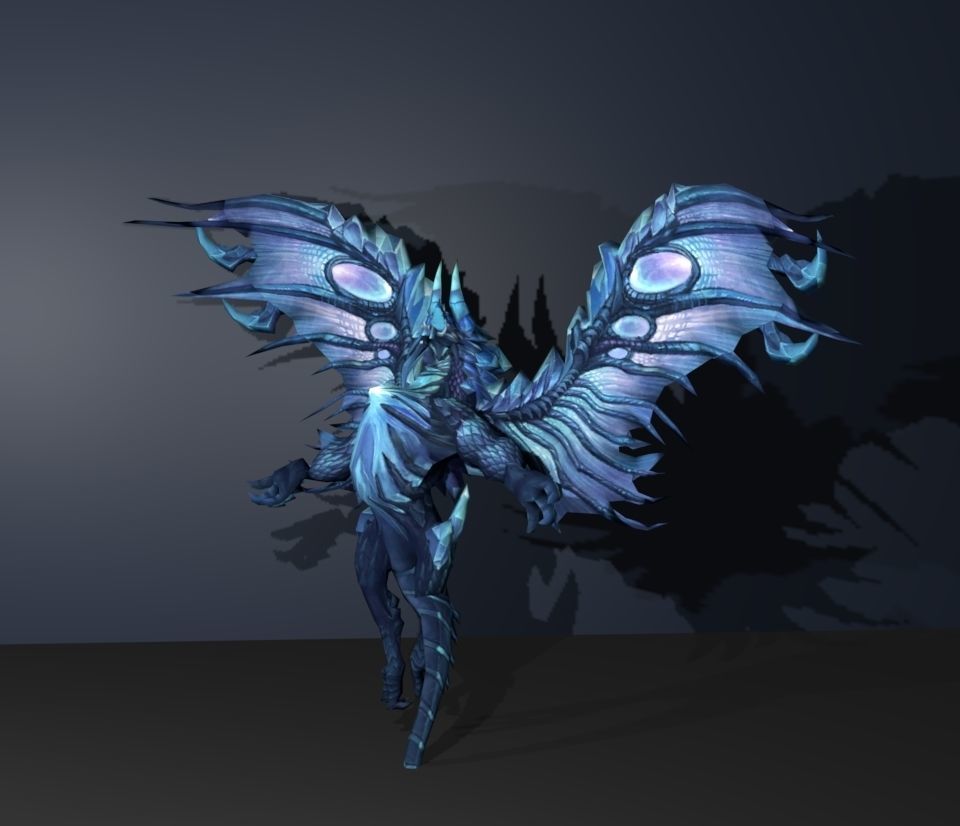 crystal dragon 3D model_3