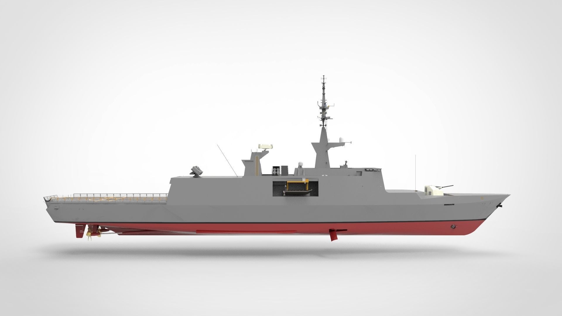 Frigate Class La Fayette 3D model_4
