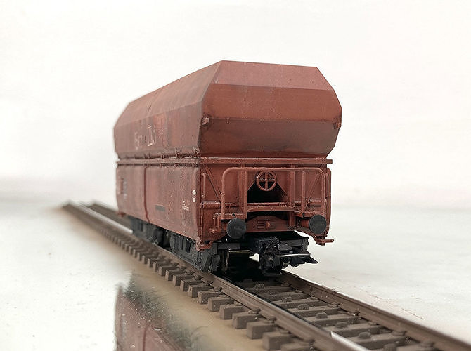 ROLLS-0014 German State Hopper car Erz IIId H0-scale 3D print model 7