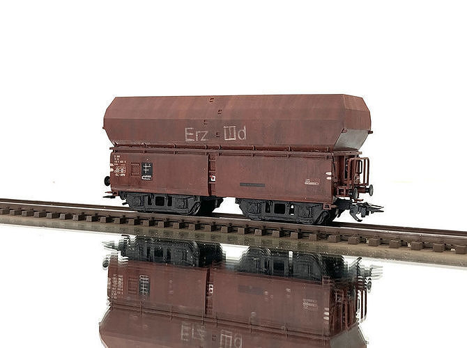 ROLLS-0014 German State Hopper car Erz IIId H0-scale 3D print model 5