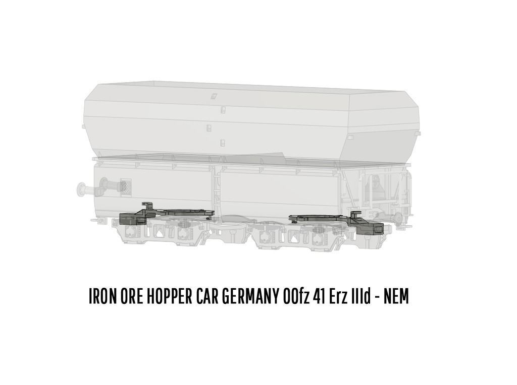 ROLLS-0014 German State Hopper car Erz IIId H0-scale 3D print model_15