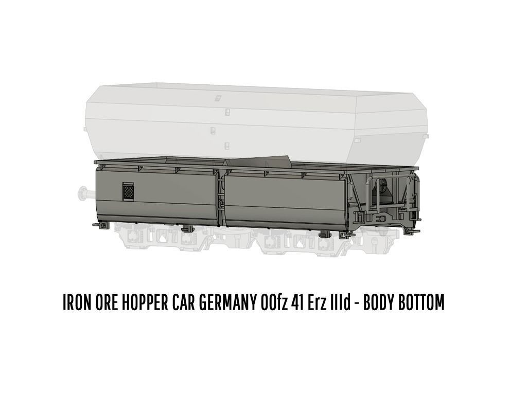 ROLLS-0014 German State Hopper car Erz IIId H0-scale 3D print model_12