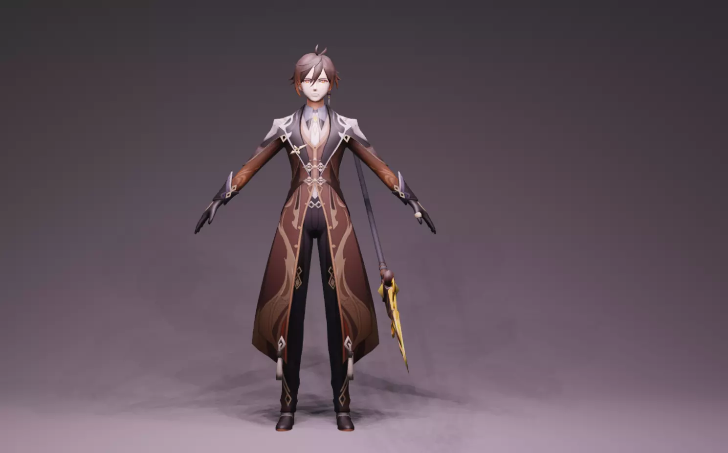 Anime Character - Zhongli from Genshin Impact 3D model