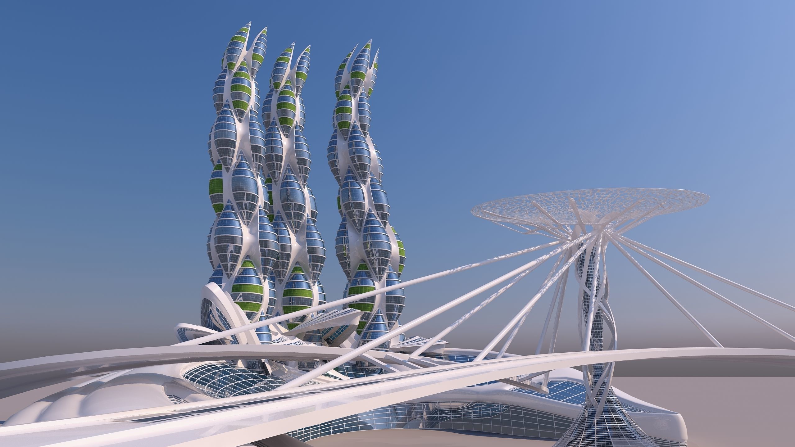 0200 - Organic Skyscraper Building 3D model_11