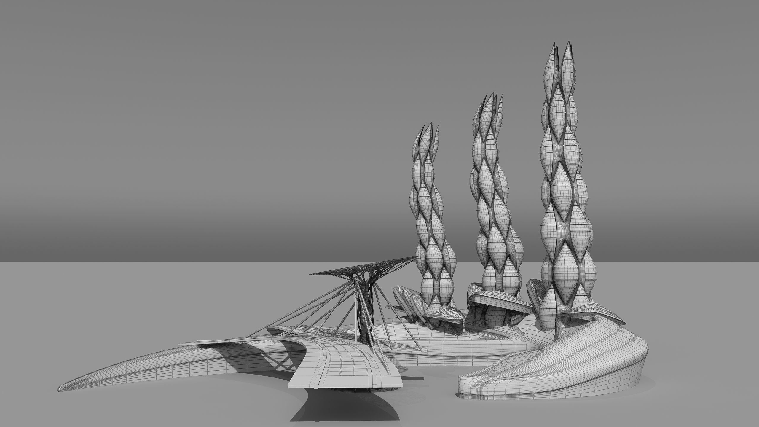 0200 - Organic Skyscraper Building 3D model_17