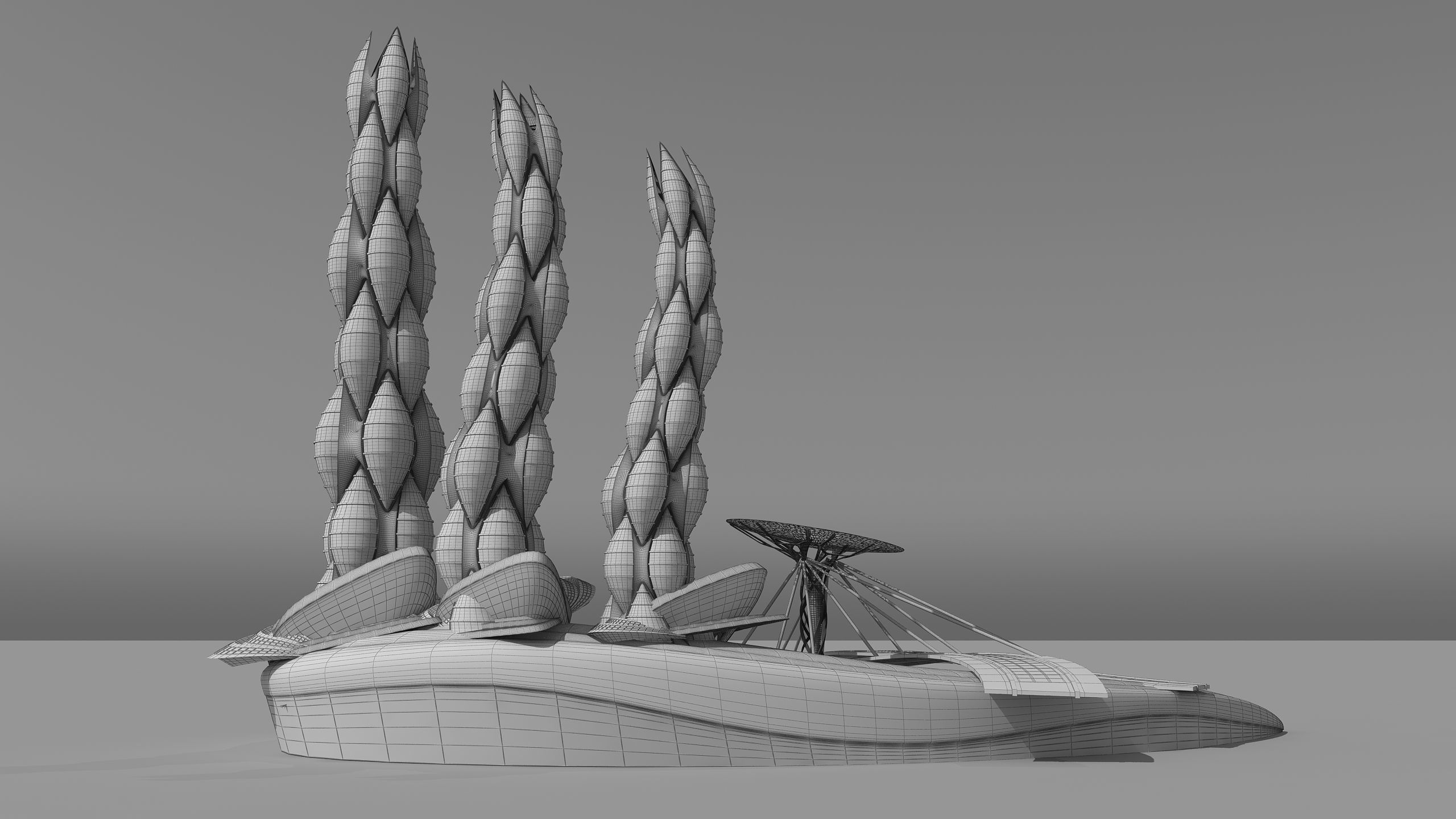 0200 - Organic Skyscraper Building 3D model_20