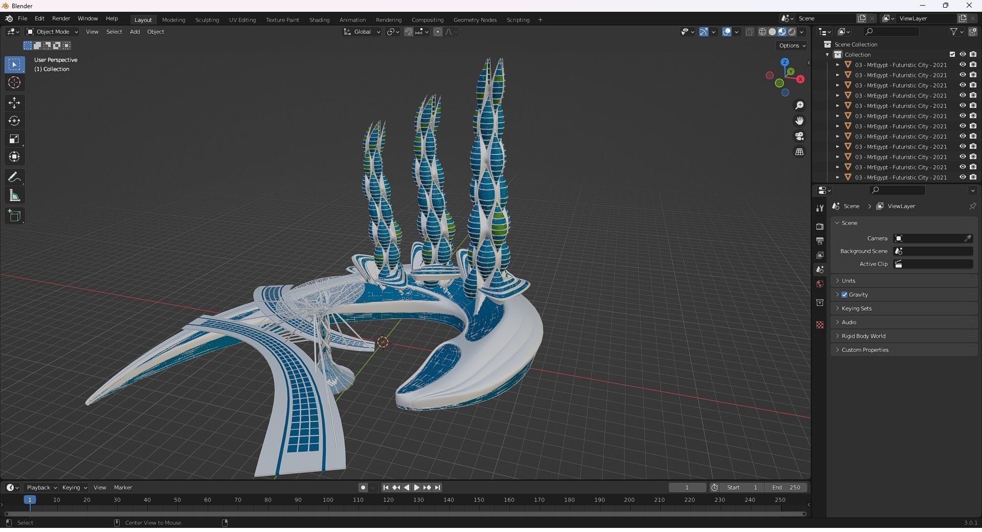 0200 - Organic Skyscraper Building 3D model_29