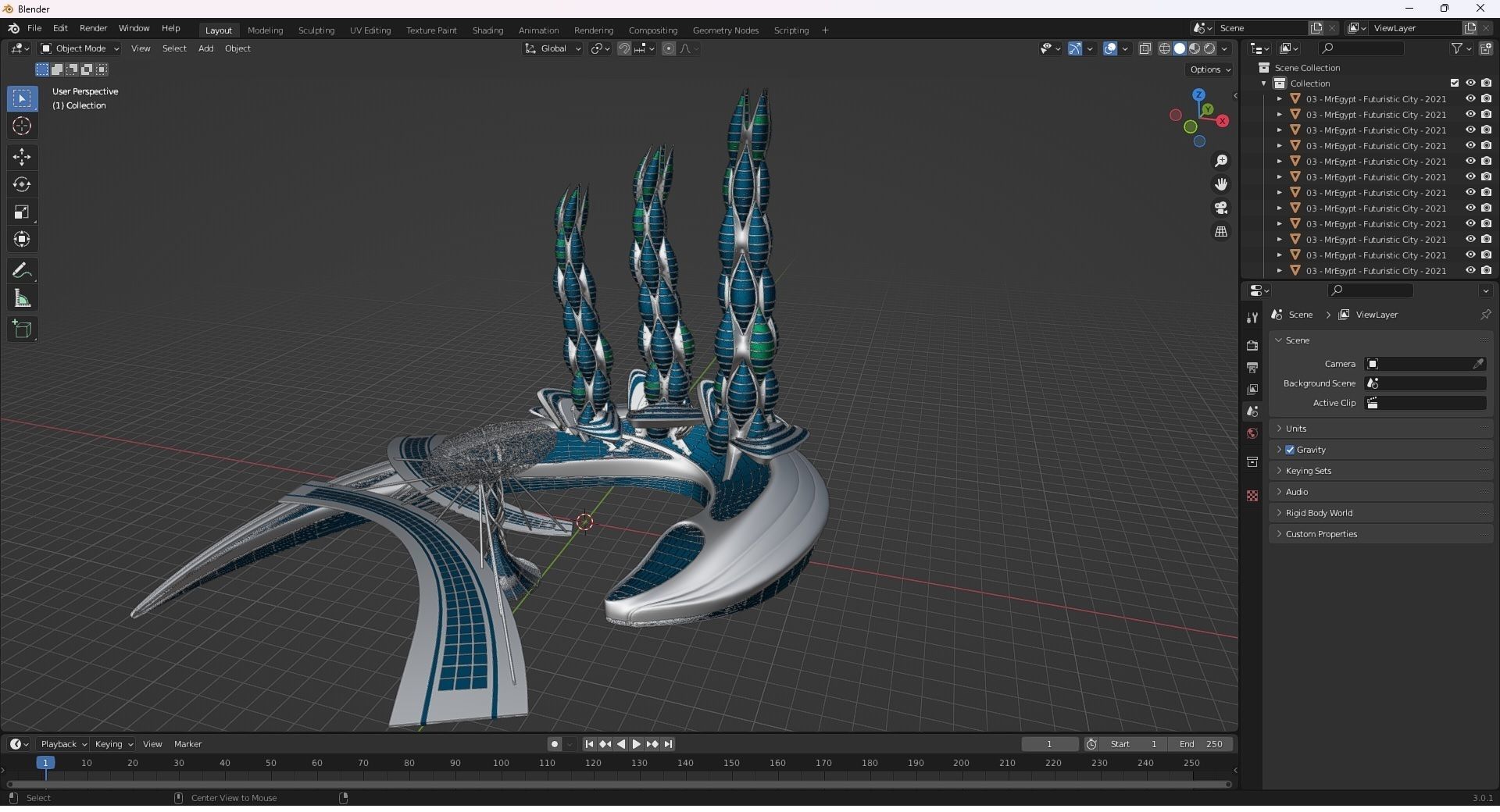 0200 - Organic Skyscraper Building 3D model_28