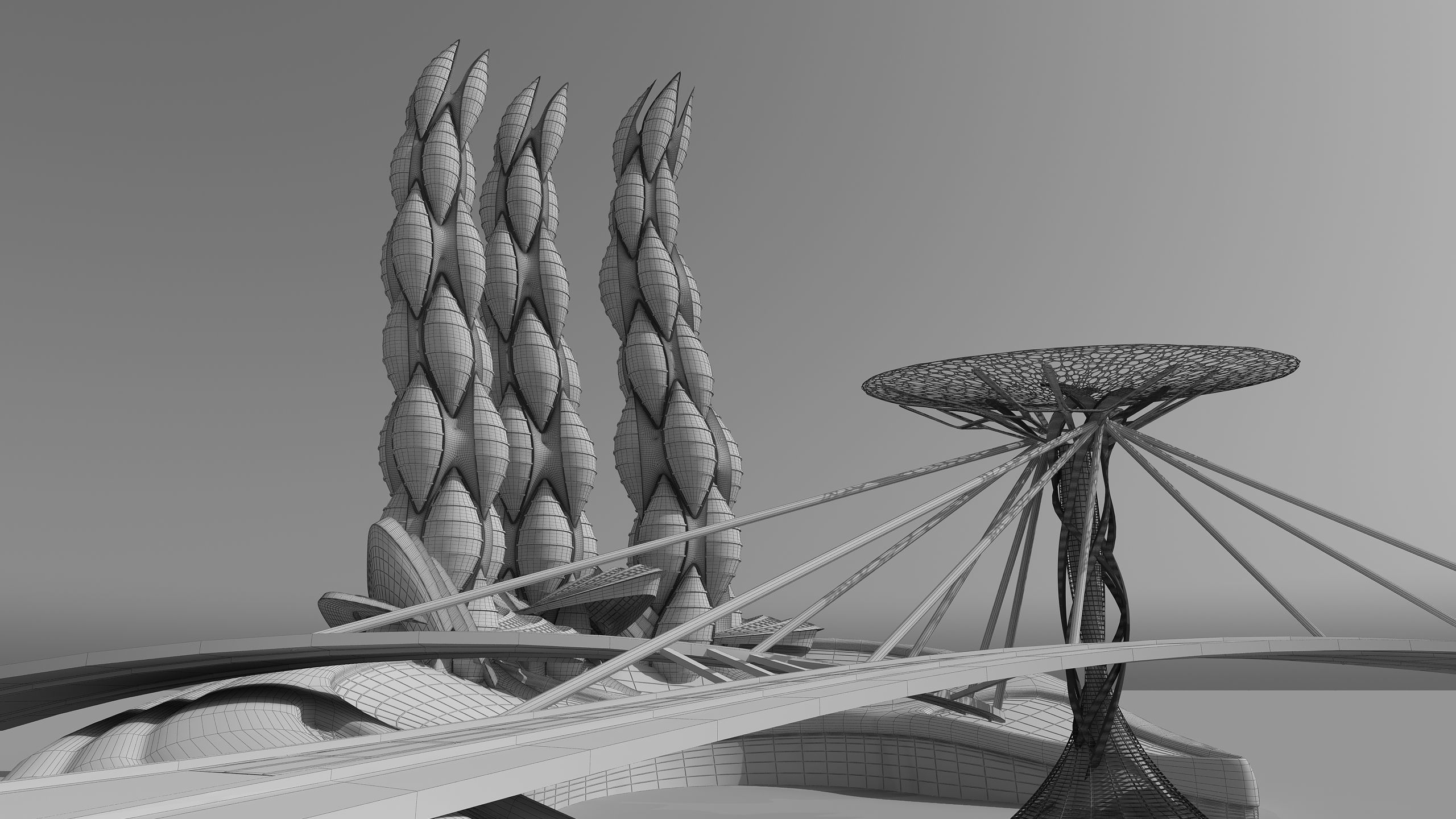 0200 - Organic Skyscraper Building 3D model_23