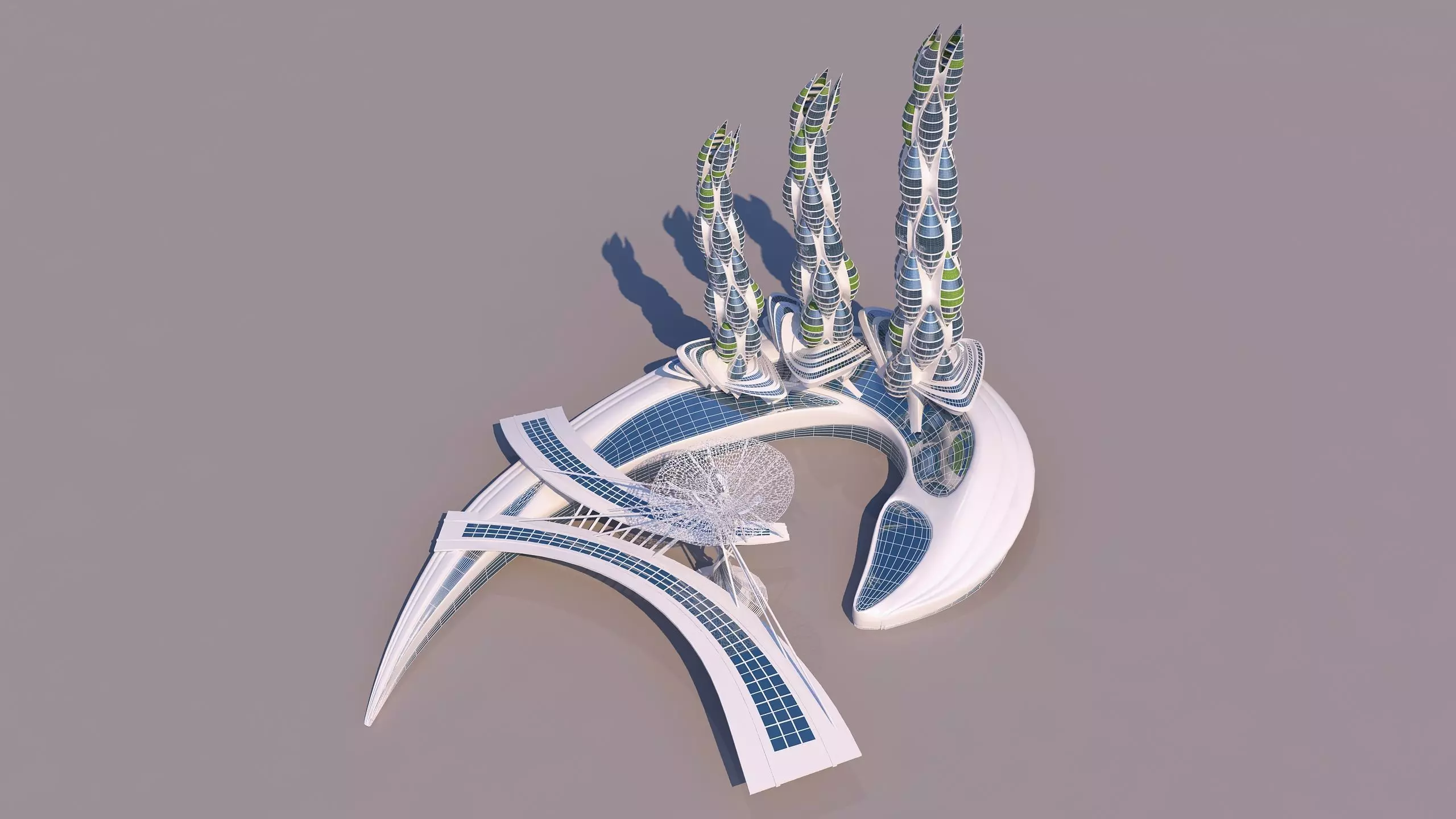 0200 - Organic Skyscraper Building 3D model_0