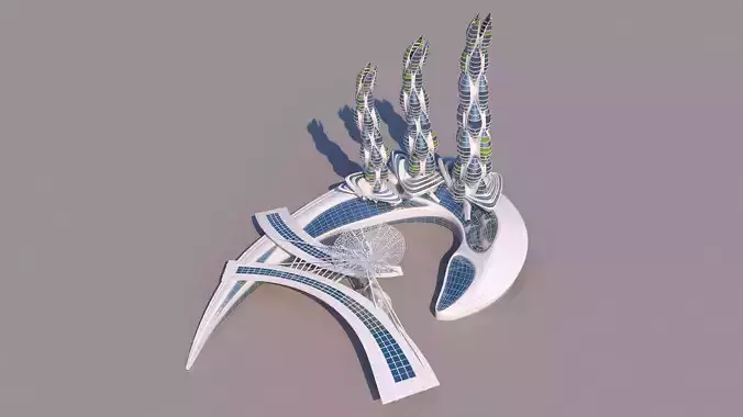 0200 - Organic Skyscraper Building 