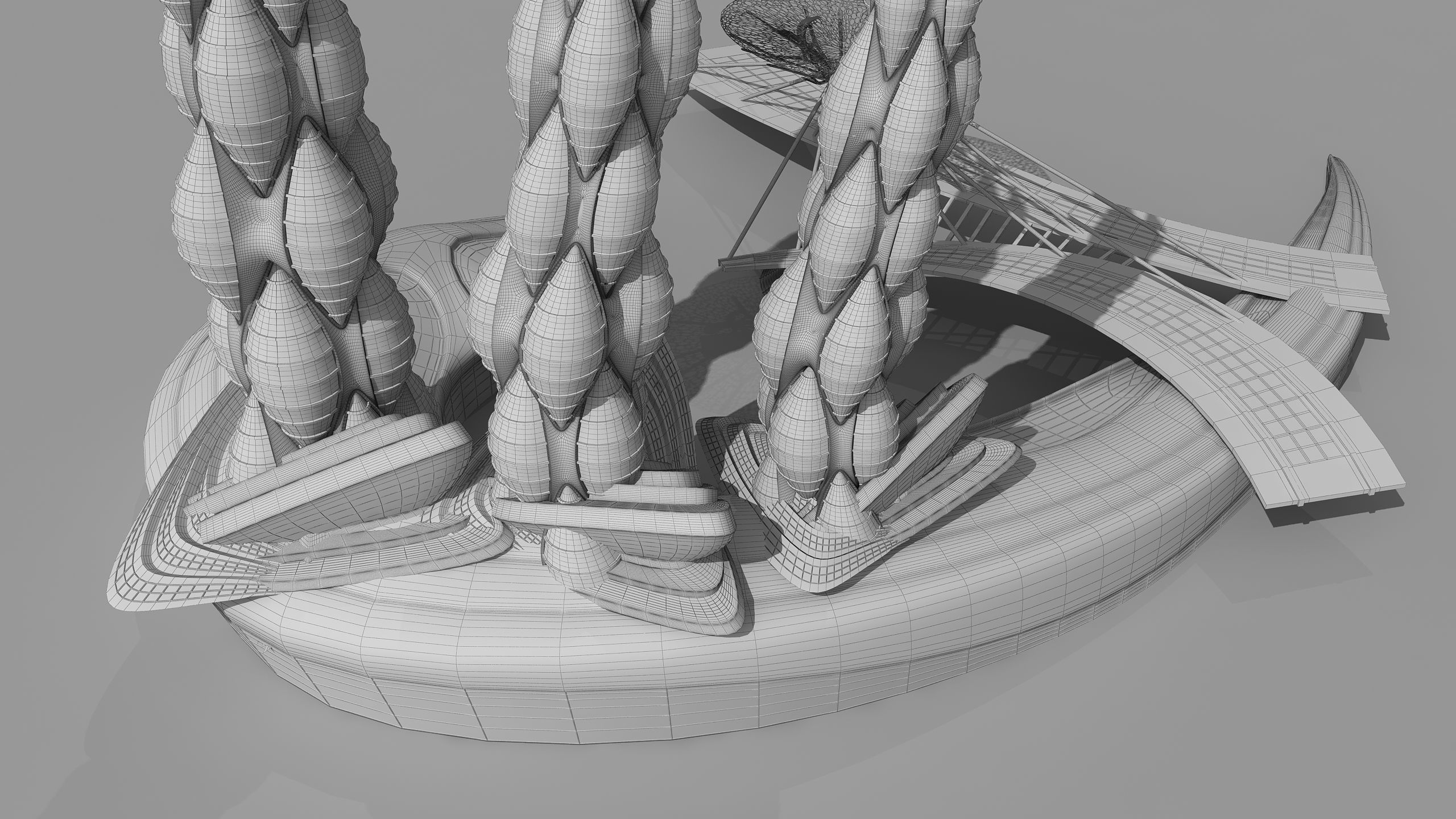 0200 - Organic Skyscraper Building 3D model_15