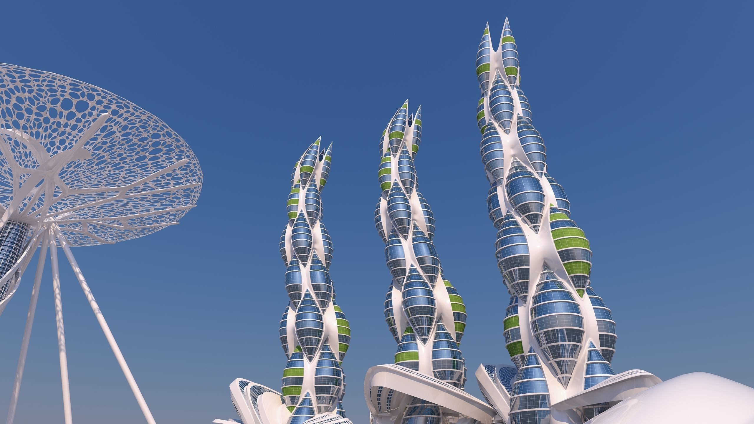 0200 - Organic Skyscraper Building 3D model_10