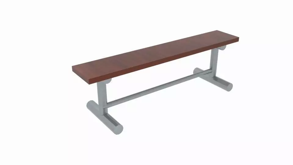 Bench Bleach Low-poly 3D model