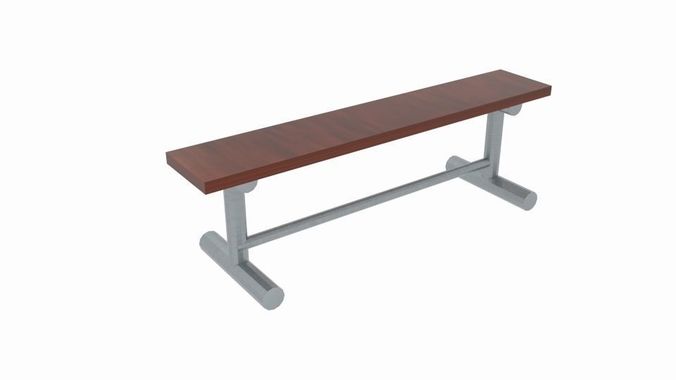 Bench Bleach Low-poly 3D model